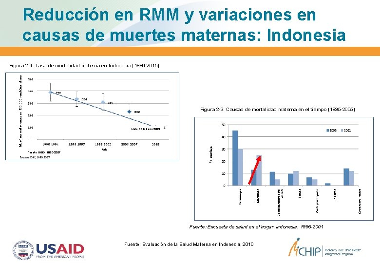 Reducción en RMM y variaciones en causas de muertes maternas: Indonesia Muertes maternas por Reducción en RMM y variaciones en causas de muertes maternas: Indonesia Muertes maternas por