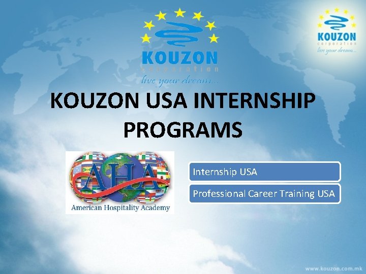 KOUZON USA INTERNSHIP PROGRAMS Internship USA Professional Career Training USA 