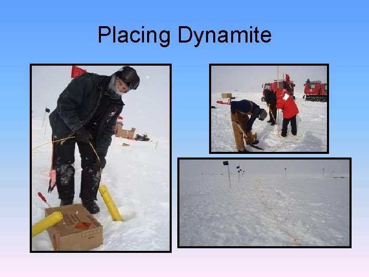 Placing Dynamite Placing Dynamite
