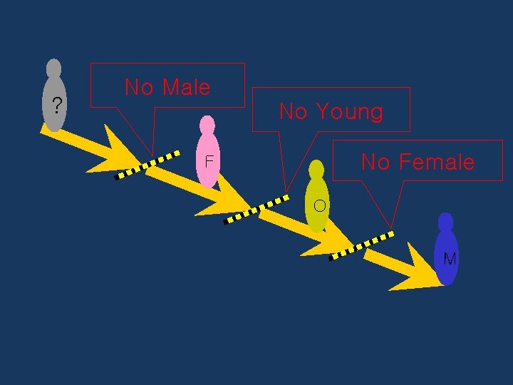 ? No Male No Young No Female F O M 