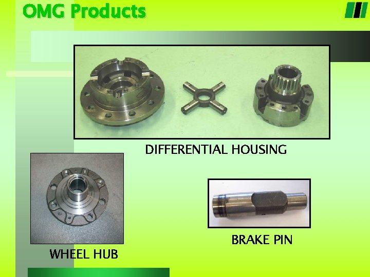 OMG Products DIFFERENTIAL HOUSING WHEEL HUB BRAKE PIN 