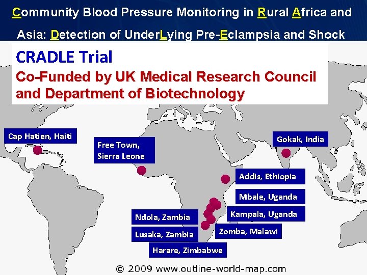 Community Blood Pressure Monitoring in Rural Africa and Asia: Detection of Under. Lying Pre-Eclampsia