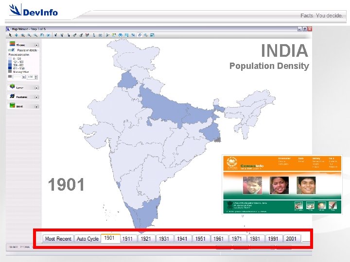 INDIA Population Density 1901 INDIA Population Density 1901