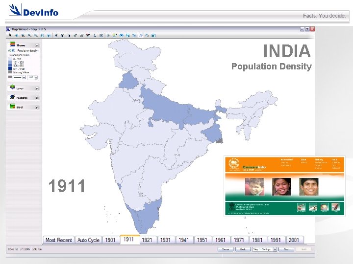 INDIA Population Density 1911 