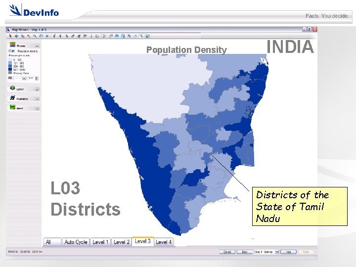 Population Density L 03 Districts INDIA Districts of the State of Tamil Nadu 