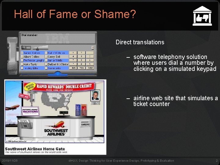 Hall of Fame or Shame? Direct translations – software telephony solution where users dial