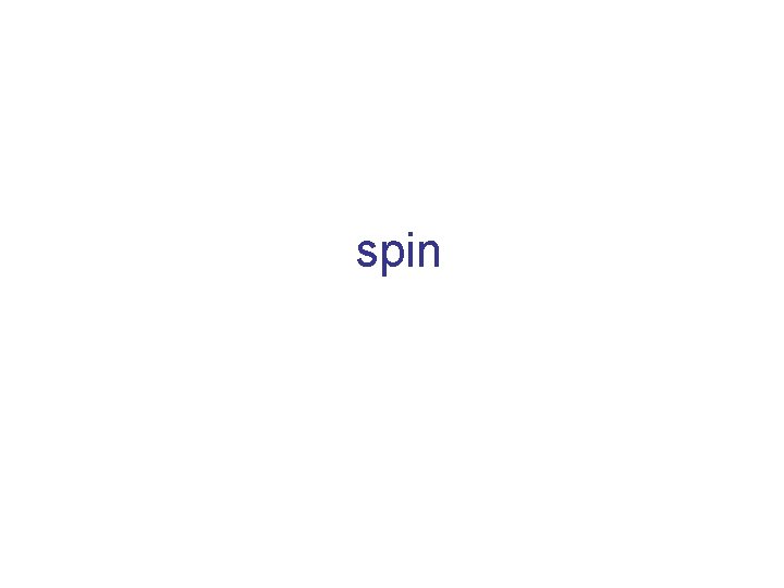 spin 