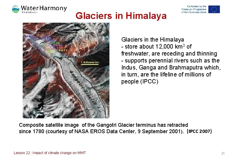 Glaciers in Himalaya Glaciers in the Himalaya - store about 12, 000 km 3