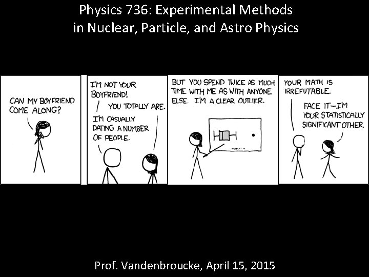 Physics 736: Experimental Methods in Nuclear, Particle, and Astro Physics Prof. Vandenbroucke, April 15,