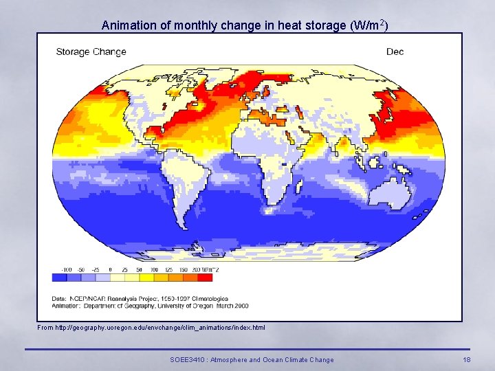 Animation of monthly change in heat storage (W/m 2) From http: //geography. uoregon. edu/envchange/clim_animations/index.