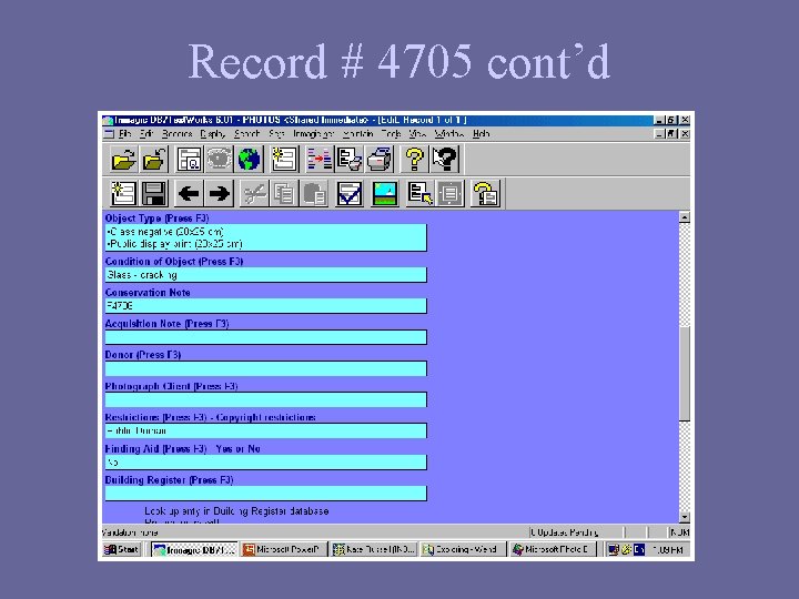 Record # 4705 cont’d 