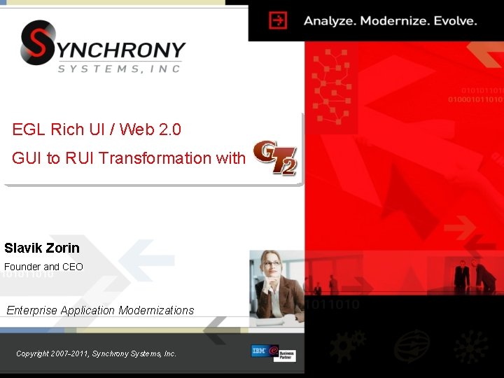 EGL Rich UI / Web 2. 0 GUI to RUI Transformation with Slavik Zorin