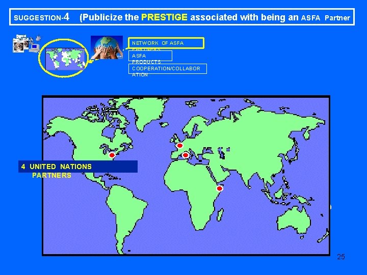 SUGGESTION-4 (Publicize the PRESTIGE associated with being an ASFA Partner NETWORK OF ASFA PARTNERS