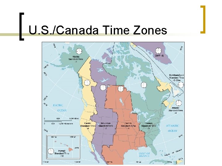 U. S. /Canada Time Zones 