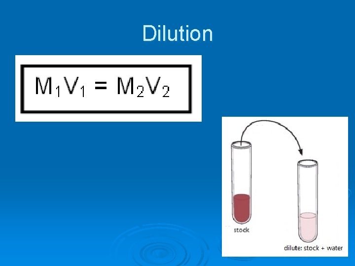 Dilution 