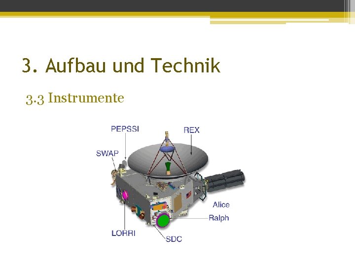 3. Aufbau und Technik 3. 3 Instrumente 