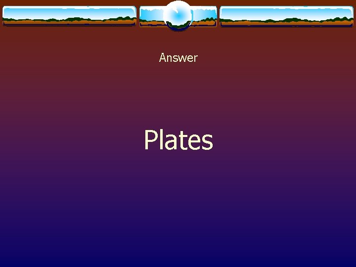 Answer Plates 