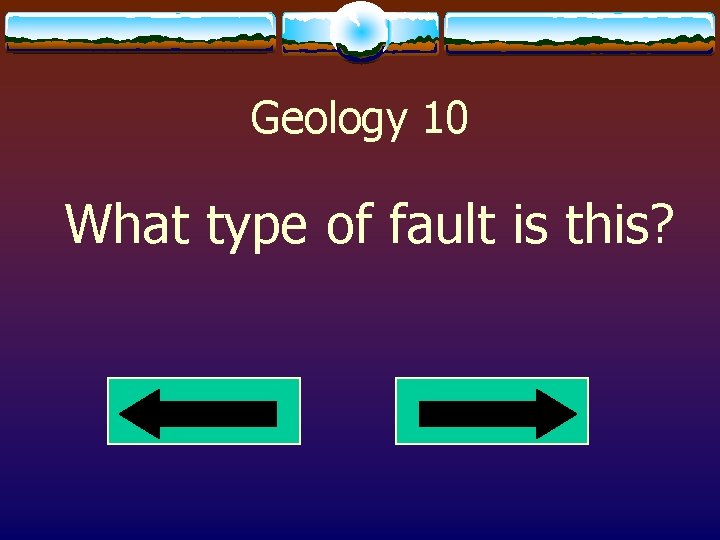 Geology 10 What type of fault is this? 