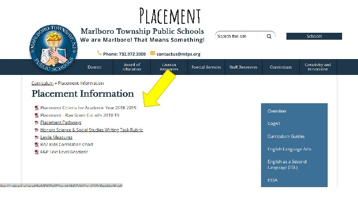 Placement 
