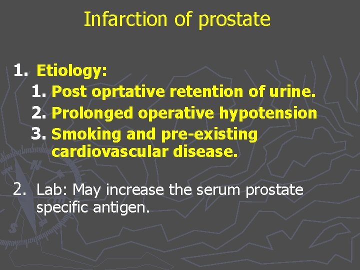 prostate infarction)