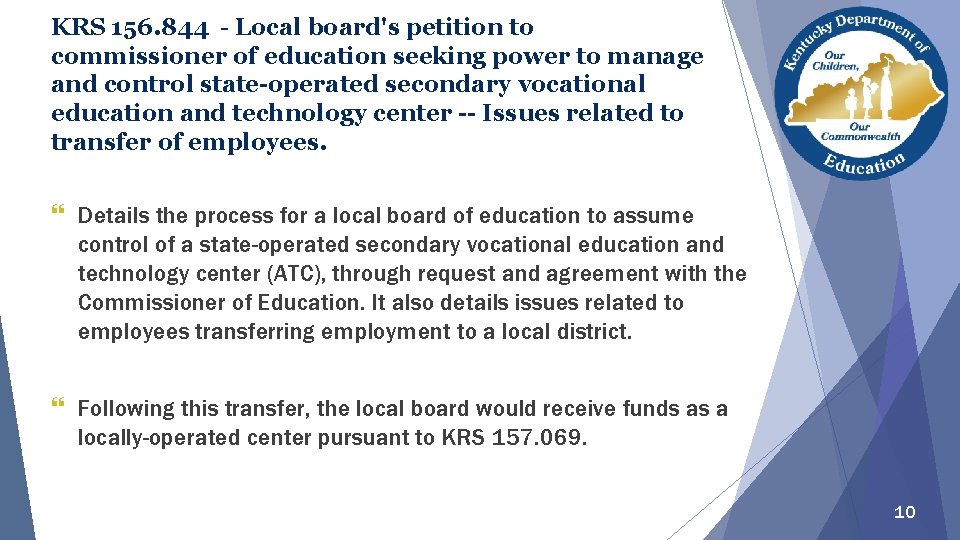 KRS 156. 844 - Local board's petition to commissioner of education seeking power to KRS 156. 844 - Local board's petition to commissioner of education seeking power to