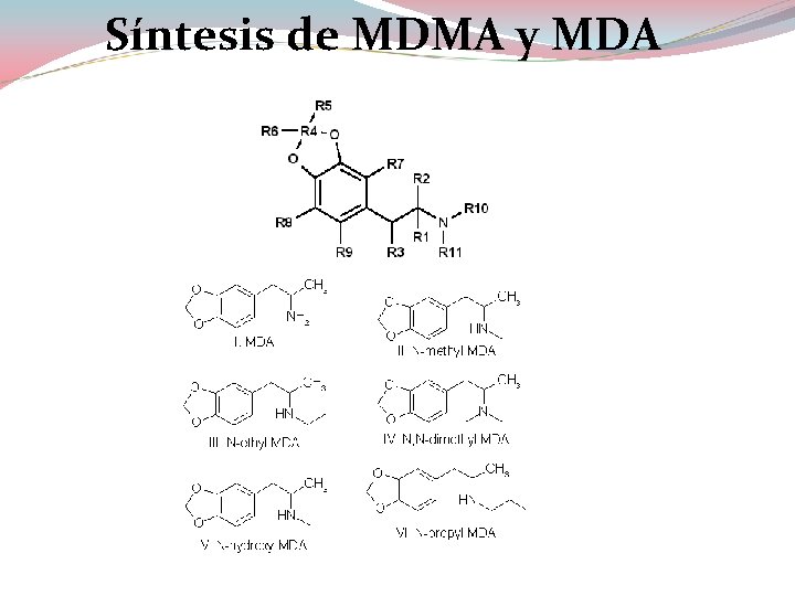 Síntesis de MDMA y MDA 