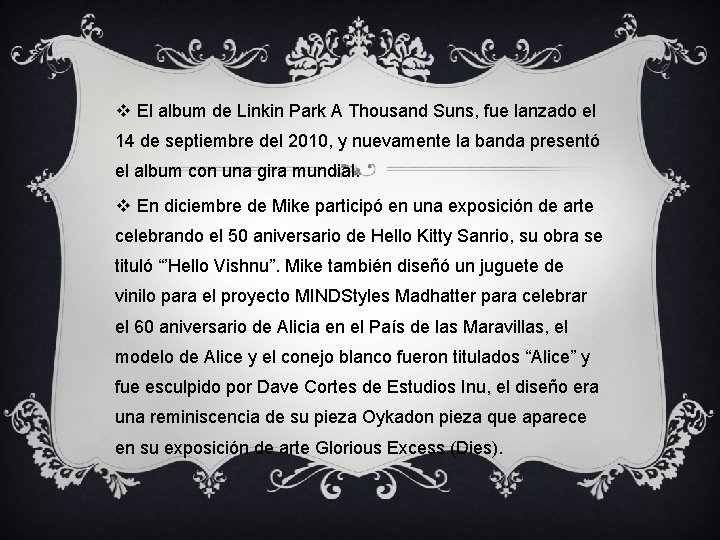 v El album de Linkin Park A Thousand Suns, fue lanzado el 14 de v El album de Linkin Park A Thousand Suns, fue lanzado el 14 de