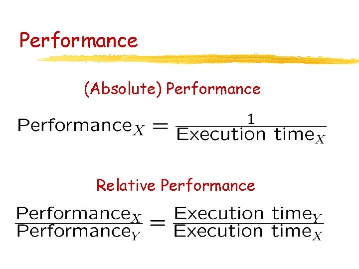 Performance (Absolute) Performance Relative Performance Performance (Absolute) Performance Relative Performance