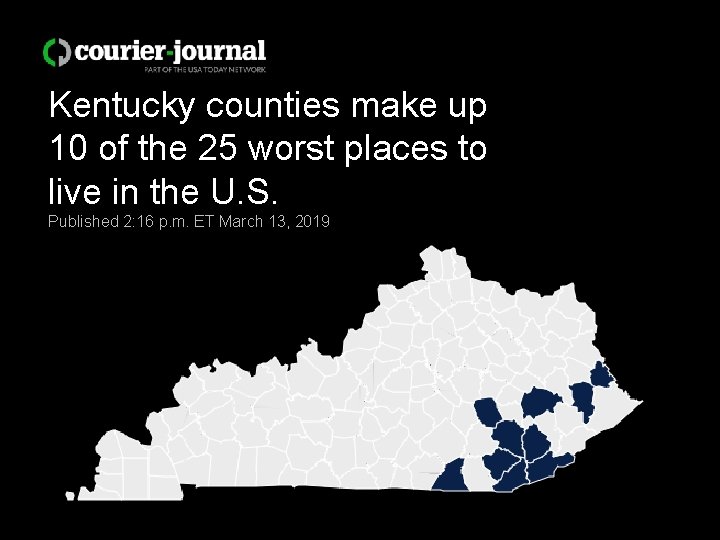 Kentucky counties make up 10 of the 25 worst places to live in the