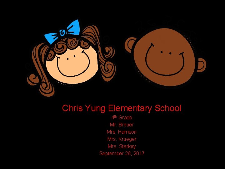 Chris Yung Elementary School 4 th Grade Mr. Breuer Mrs. Harrison Mrs. Krueger Mrs. Chris Yung Elementary School 4 th Grade Mr. Breuer Mrs. Harrison Mrs. Krueger Mrs.