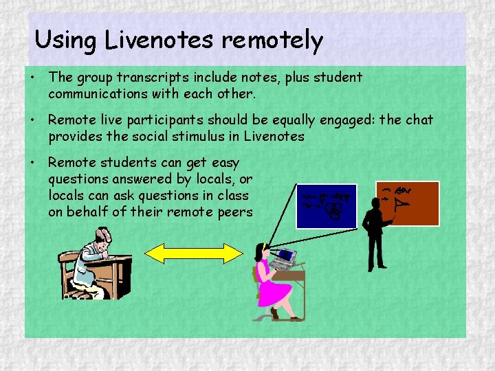 Live Notes Notebook Livenotes inclass collaborative notetaking John Canny Matthew Kam