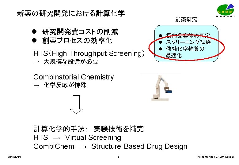 Computeraided Molecular Modeling Camm Research Center Kansai June