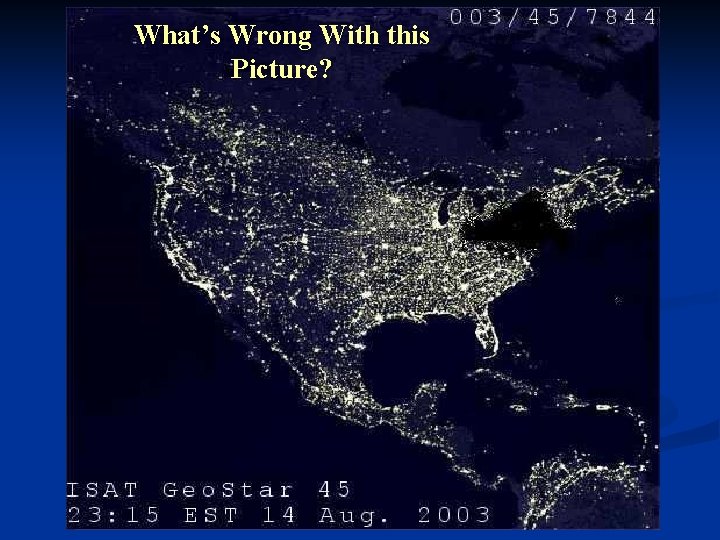 What’s Wrong With this Picture? 