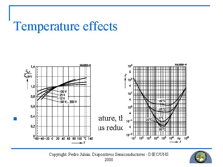 Temperature effects n With decreasing temperature, the viscosity of the electrolyte increases, thus reducing