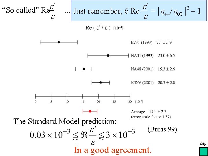 e “So called” Re e e . . . Just remember, 6 Re =