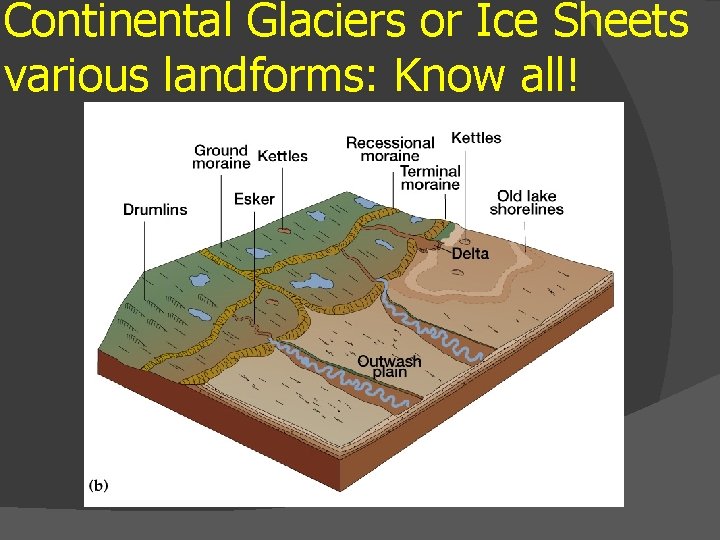 Continental Glaciers or Ice Sheets various landforms: Know all! 