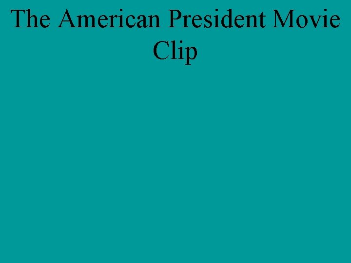 The American President Movie Clip 