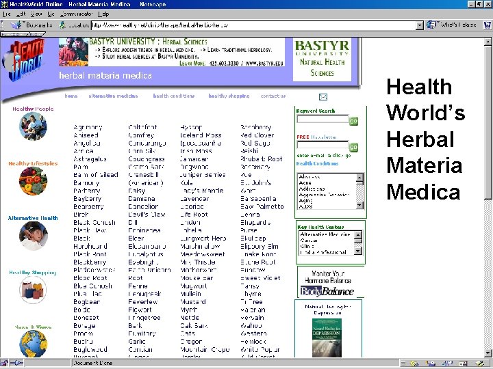Health World’s Herbal Materia Medica Health World’s Herbal Materia Medica
