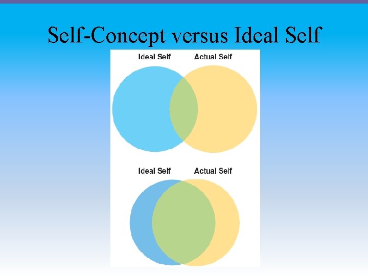 Self-Concept versus Ideal Self 