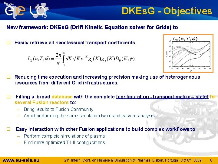 DKEs. G - Objectives New framework: DKEs. G (Drift Kinetic Equation solver for Grids)
