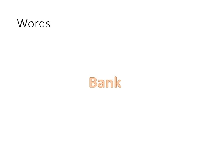 Words Bank 