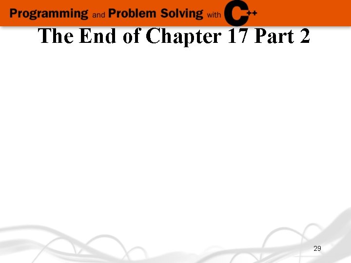 The End of Chapter 17 Part 2 29 