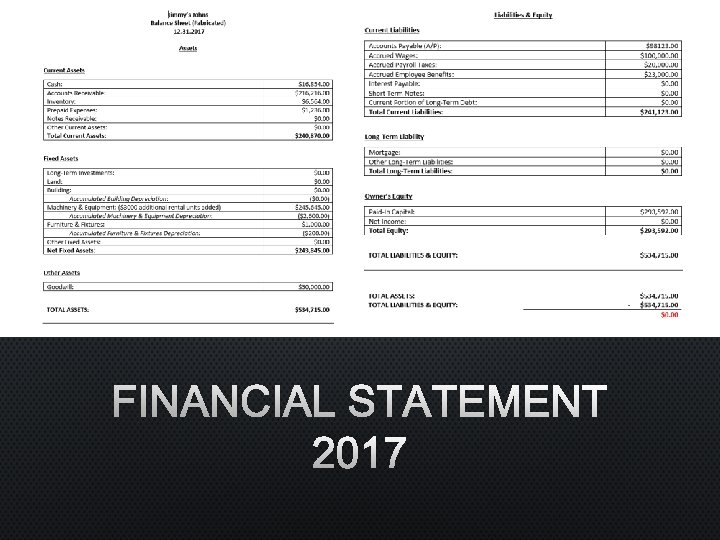 FINANCIAL STATEMENT 2017 