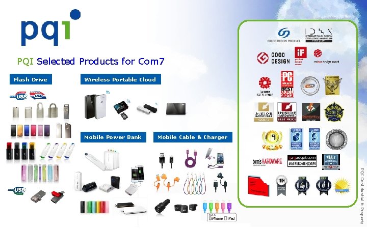 PQI Selected Products for Com 7 Flash Drive Wireless Portable Cloud Mobile Power Bank