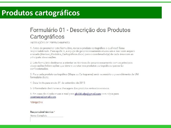Produtos cartográficos 