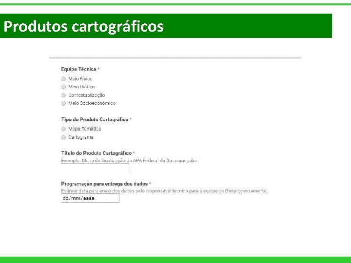 Produtos cartográficos 