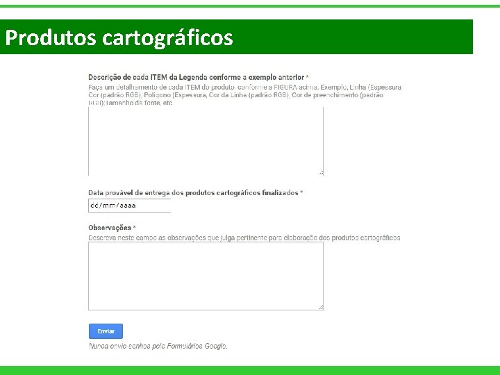 Produtos cartográficos 