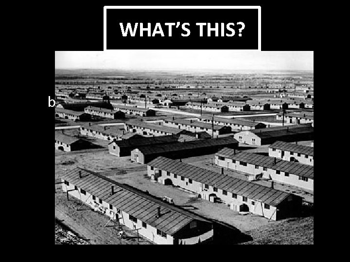 WHAT’S THIS? NOT German Concentration Camps but American Internment Camps in the US!!! 