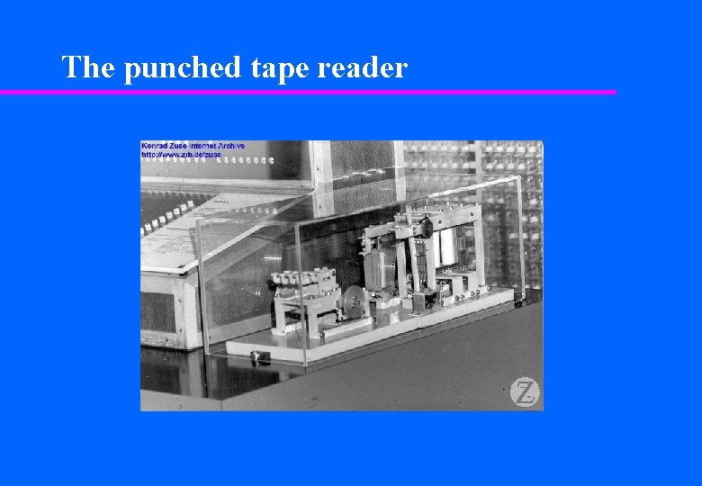 The punched tape reader 