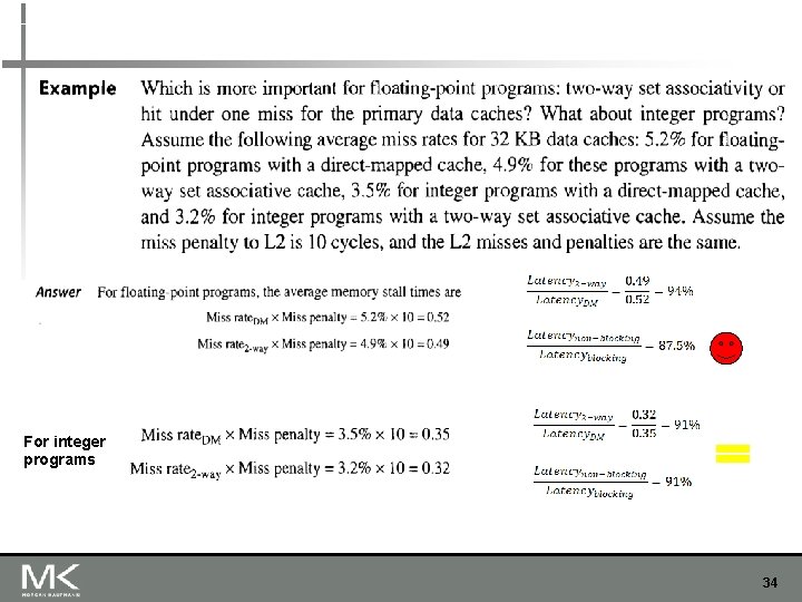 For integer programs 34 